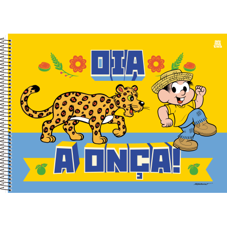 Caderno Cartografia e Desenho Chico Bento Espiral 60fls