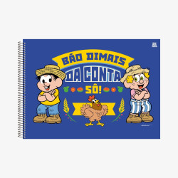 Caderno Cartografia e Desenho Chico Bento Espiral 60fls