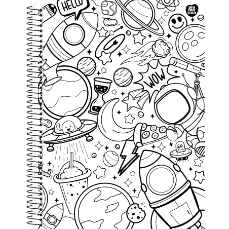 Caderno Universitário Color Quest 1 Matéria 80 Fls