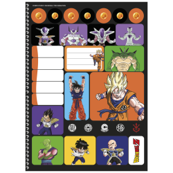 Caderno Universitário Dragon Ball Espiral 1 Matéria 80 Fls