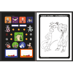 Caderno Brochura Dragon Ball Z Costurado 80 Fls