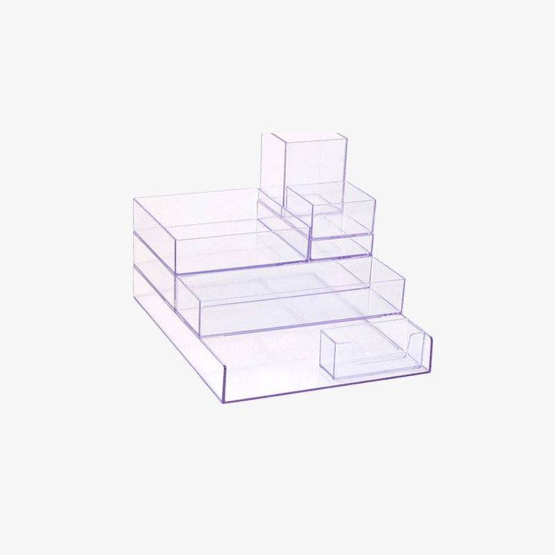 Kit Organizador modular cristal 8 Pçs