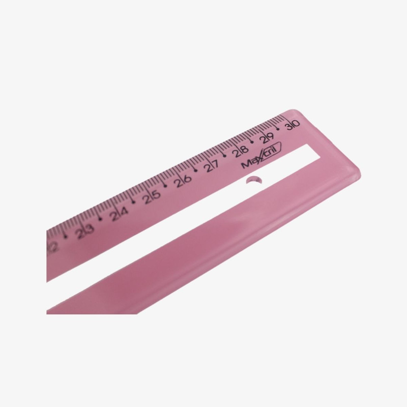 Régua de 15cm guia de leitura rosa
