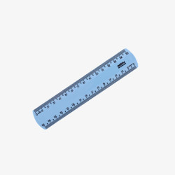Régua de 15cm new line azul pastel