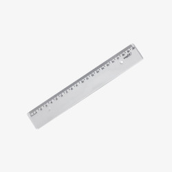 Régua de 20 cm new line cristal