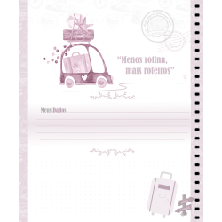 Caderno Memórias de Viagens Larissa Manoela Espiral 80 Fls