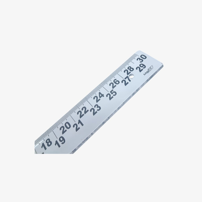 Régua de 30cm baixa visao cristal