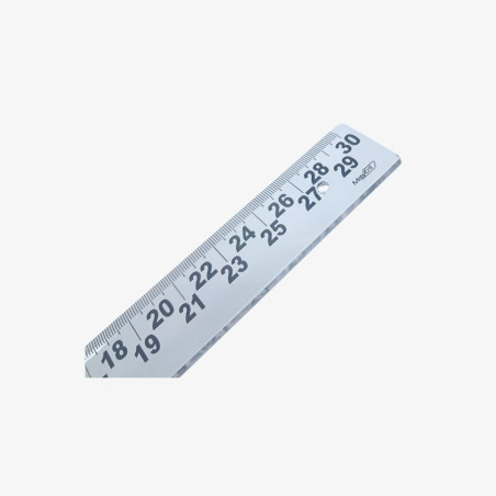 Régua de 30cm baixa visao cristal
