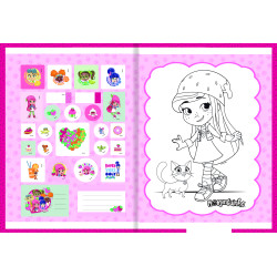 Caderno Brochura Pequeno Moranguinho Costurado 80 Fls