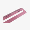 Régua de 30cm guia de leitura rosa