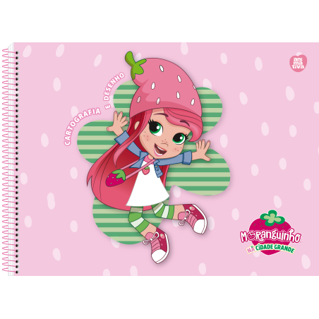 Caderno Cartografia e Desenho Moranguinho Espiral 60 Fls