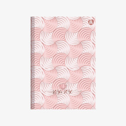 Caderno Brochura Pequeno Rosa Rose Costurado Flexível 80 Fls