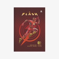 Caderno Brochura Pequeno The Flash Costurado 80 Fls