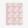 Caderno Universitário Rosa Rose Espiral 1 Matéria 80 Fls