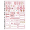 Caderno Universitário Rosa Rose Espiral 1 Matéria 80 Fls