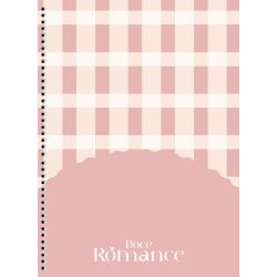 Caderno Universitário Larissa Manoela Doce Romance Espiral 1 Matéria 80 Fls