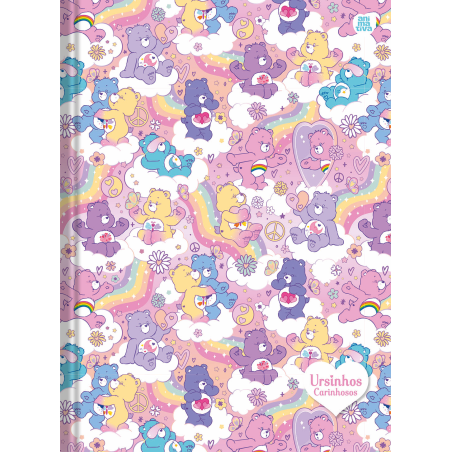 Caderno Brochura Ursinhos Carinhosos Costurado 80 Fls