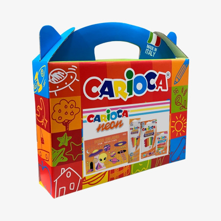 BOX NEON KIT ESCOLAR UNIVERSOS CARIOCA