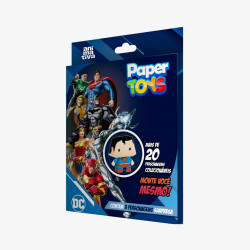 Brinquedo para montar - PAPER TOYS DC COMICS C/10