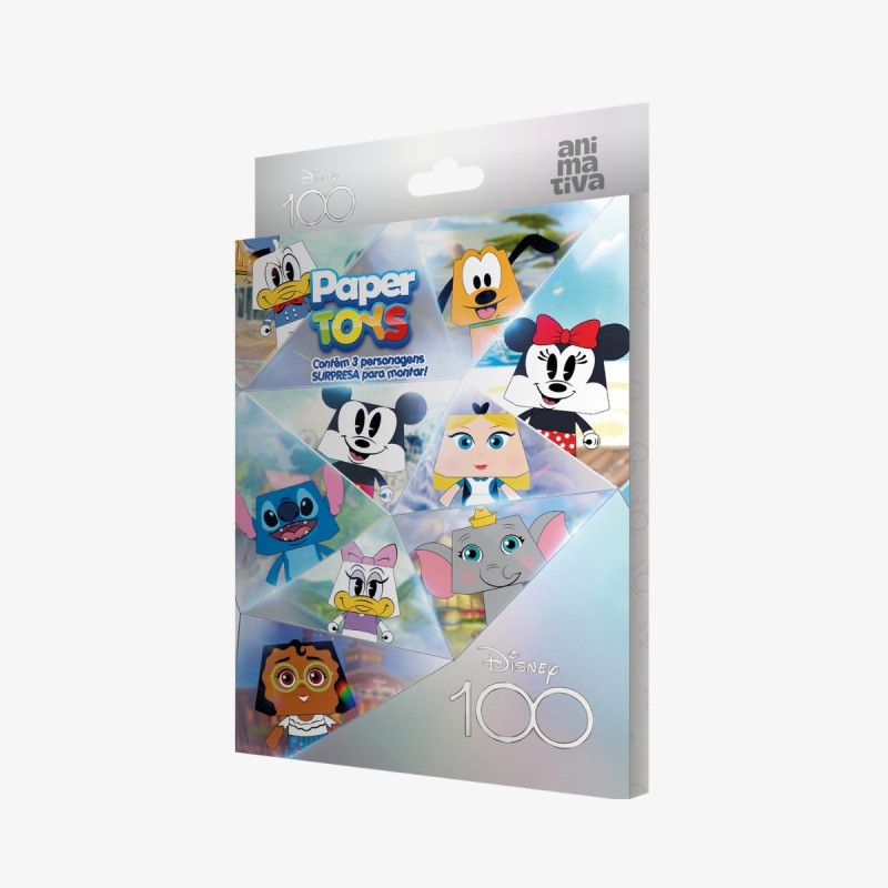 Brinquedo para montar PAPER TOYS DISNEY 100 C/10