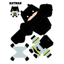 Brinquedo para montar - PAPER TOYS DC COMICS C/10