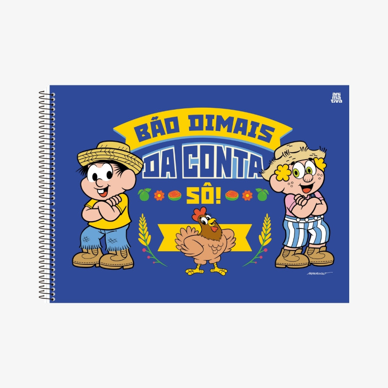 Caderno Chico Bento - Cartografia e Desenho Espiral 60fls- Brochura