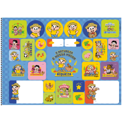 Caderno Chico Bento - Cartografia e Desenho Espiral 60fls- Brochura