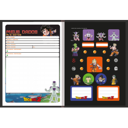 Caderno Dragon Ball Z - Brochurão Costurado 1/1 – 80fls