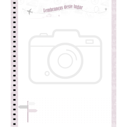 Caderno Memórias de Viagens Larissa Manoela - Espiral 80 Fls