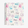 Caderno Memórias de Viagens Larissa Manoela - Espiral 80 Fls
