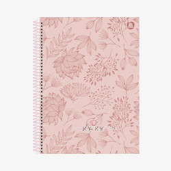 Caderno Rosa Rose universitário 10M  - 160fls