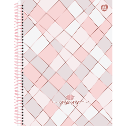 Caderno Rosa Rose universitário 10M  - 160fls