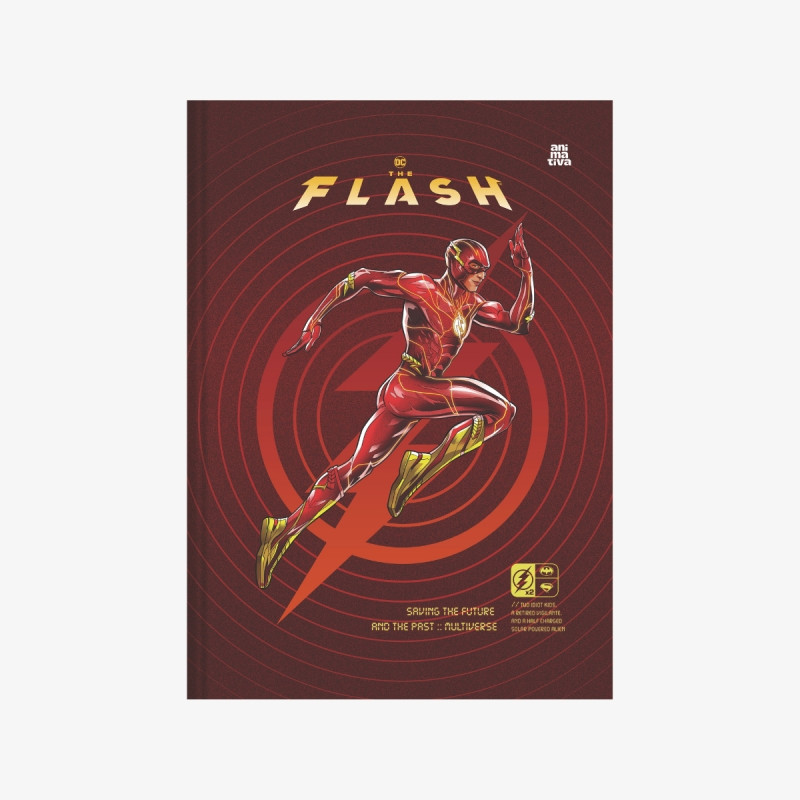 Caderno The Flash - Brochura 1/4 Costurado – 80fls
