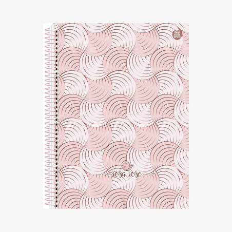 Caderno Universitário 1M Rosa Rose - Espiral 80fls
