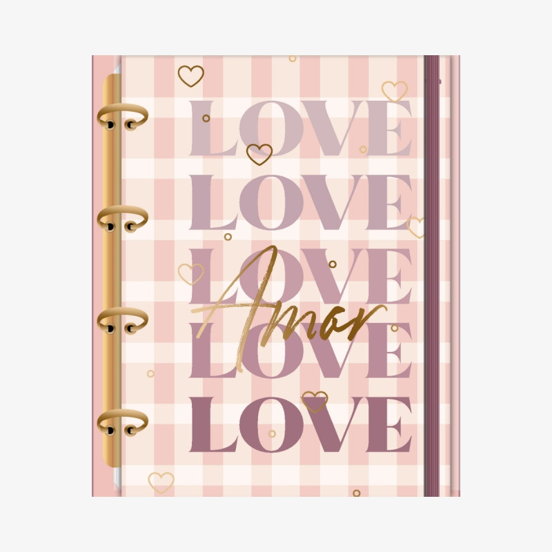 Caderno Universitário Larissa Manoela Doce Romance - Argolado - 10M 160 Fls