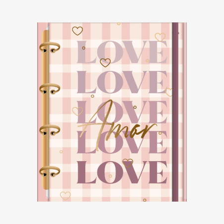 Caderno Universitário Larissa Manoela Doce Romance - Argolado - 10M 160 Fls