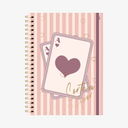 Caderno Universitário Larissa Manoela Doce Romance 1M - Espiral - 80fls