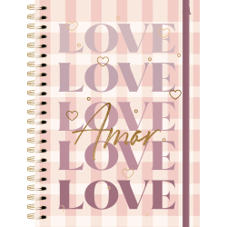 Caderno Universitário Larissa Manoela Doce Romance 1M - Espiral - 80fls