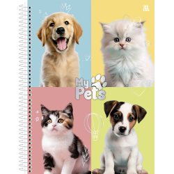 Caderno Universitário My Pets 1M  - 80fls