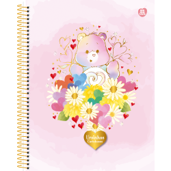 Caderno Ursinhos Carinhos 1M - Espiral 80fls
