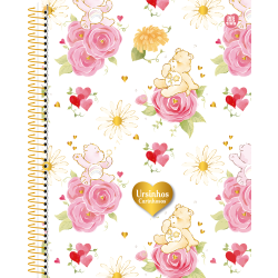 Caderno Ursinhos Carinhos 1M - Espiral 80fls