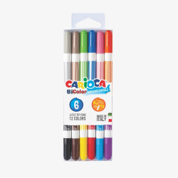 CANETA HIDROGRÁFICA BICOLOR CX  - CARIOCA