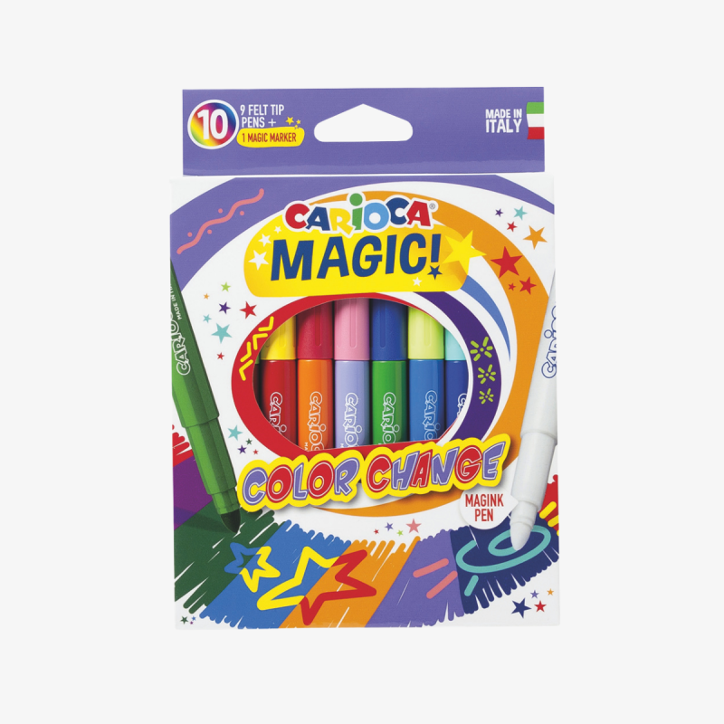 CANETA HIDROGRÁFICA MAGIC COLOR CX 10UN CARIOCA