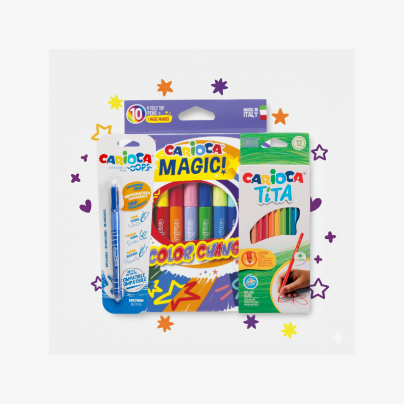 Kit Canetas Mágicas e Apagáveis Carioca