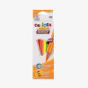 Lápis de Cor Jumbo Neon CARIOCA - Kit com 6 Cores