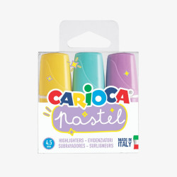 MARCADOR DE TEXTO PASTEL CORES SORTIDAS  - CARIOCA