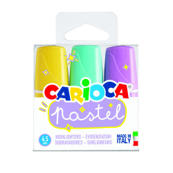 MARCADOR DE TEXTO PASTEL CORES SORTIDAS  - CARIOCA
