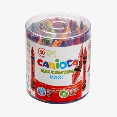 GIZ DE CERA WAX - CX 100UN 12MM CARIOCA