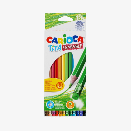 LAPIS COR APAGAVEL CX CARIOCA TITA