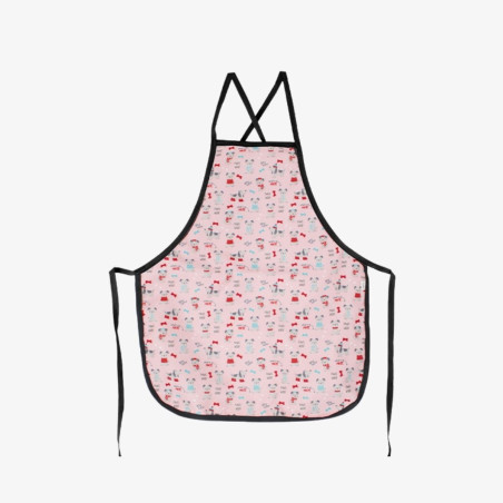 Avental Estampado Cachorrinhos – Rosa